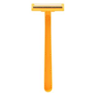 Maquinilla de afeitar de doble hoja de producto superior para piel sensible de acero inoxidable con mango de plástico cómodo - Product Image 5