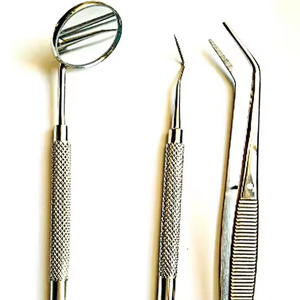 Kit de Herramientas de Examen Dental de Precisión, Sonda Dental de Acero Inoxidable, Espejo Bucal y Pinzas, Instrumentos Quirúrgicos Manuales con Certificación CE - Product Image 5