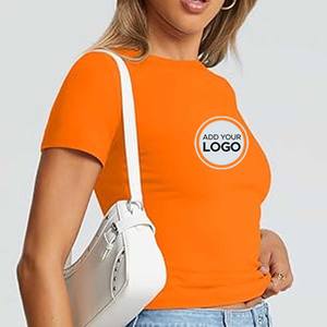 Camisetas para Mujer, Dama y Niña, 65% Algodón, 35% Poliéster - Product Image 1