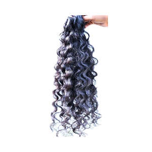 Extensiones de cabello humano indio crudo natural 100% Paquetes de cabello crudo de trama única - Product Image 3