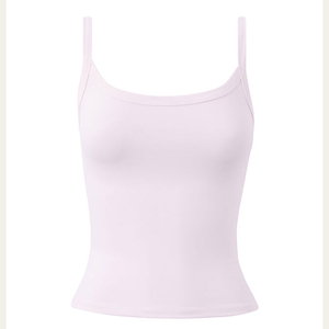 Double-Sided Brushed Seamless Breathable Light <b>Support</b> Y-line Straps U-NECK Sports Bra Yoga Cami <b>Crop</b> Tank <b>Top</b> Front Logo - Product Image 2
