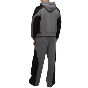 ชุดวอร์มผ้าฟลีซสำหรับผู้ชายชุดวอร์มผ้าคอตตอนแบบสวมศีรษะกางเกงทรงแบ็ก100% น้ำหนักเบาออกแบบได้ตามต้องการ - Product Image 2