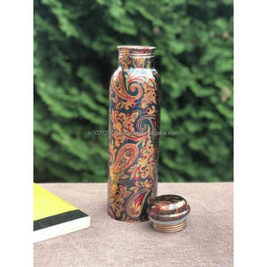 Bouteille d'eau en cuivre pur avec des avantages de guérison anciens pour la digestion, l'immunité et le bien-être traditionnel - Product Image 4