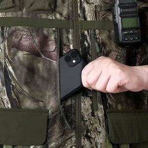 Gilet de chasse multi-poches en coton respirant pour homme, idéal pour la pêche, le sport et la photographie en extérieur - Product Image 4