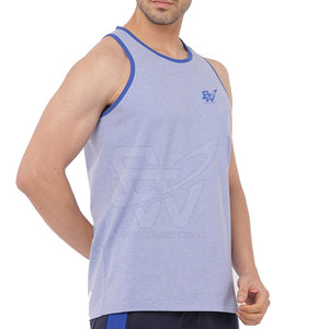 Débardeur élégant pour homme en tissu extensible confortable, sans manches, conçu pour la musculation, l'entraînement et les activités quotidiennes. - Product Image 3