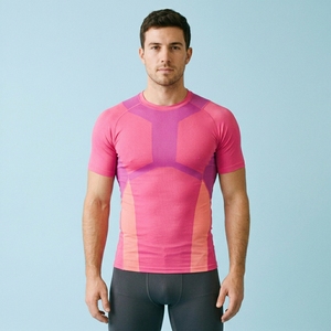 Men's Short Sleeve Custom Compression <b>Shirt</b> Geometric Quick Dry Sporty Fit O-Neck <b>Polyester</b> <b>T</b>-<b>Shirt</b> - Product Image 6