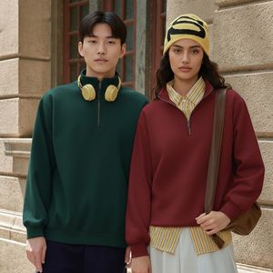 เสื้อสเวตเชิ้ตผู้ชายไซส์ใหญ่คุณภาพสูง OEM ผ้าฝ้ายเฟรนช์เทอร์รี่ แขนยาว คอกลม น้ำหนัก 330 กรัม ขายส่ง - Product Image 2