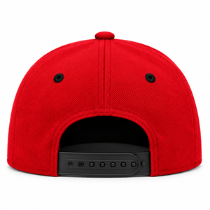Casquette Snapback avec broderie 3D personnalisée, haute qualité, visière plate, rouge et noir, unisexe, hip hop, baseball, sport - Product Image 2