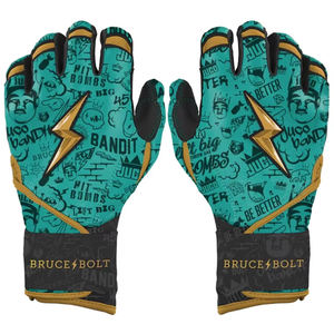 Kids Baseball <b>Batting</b> Gloves PU Leather and Stretch Mesh <b>Fabric</b> Sport Training Gloves - Product Image 6