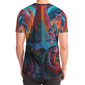 เสื้อยืดคอกลมแขนสั้นผู้ชายไซส์ใหญ่ ผ้าโพลีเอสเตอร์ 100% ระบายอากาศ แห้งเร็ว พิมพ์ลายแบบซับลิเมชั่นคุณภาพสูง - Product Image 2
