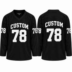 Maillot de hockey sur glace de haute qualité, dernier design, col en V, personnalisable pour équipe sportive, à prix abordable - Product Image 1