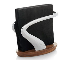 Creative 2 Slot Iron Napkin <b>Holder</b> with Round Base Rose Gold Copper Paper Dispenser Stand for <b>Kitchen</b> Countertop Napkin <b>Holder</b> - Product Image 6