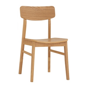 Modern KD Design Full Solid Rubberwood <b>Dining</b> <b>Chair</b> for Minimalist Apartment <b>Dining</b> Kitchen Furniture Made in Malaysia - Product Image 1