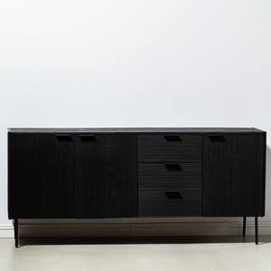 Aparador Vandana Arista Mira Negro con 3 Cajones y 3 Puertas para Interiores Modernos y Elegantes - Product Image 3