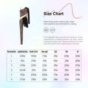 Tenue de danse latine pour filles de 6 à 16 ans, costumes de danse, tenue de gymnastique, combinaison, combinaison-pantalon, activités, performance - Product Image 6