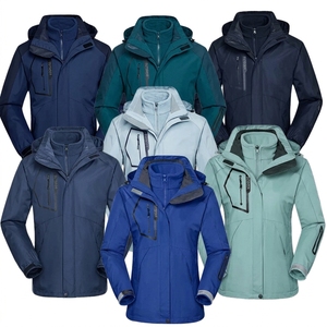 Chaqueta Impermeable y Cortavientos Unisex de 3 Capas, Resistente, Transpirable, con Capucha, Cuello Alto y Cierre de Cremallera - Product Image 2