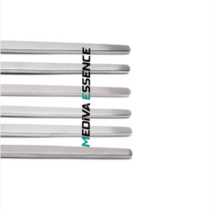 Ensemble d'instruments d'otologie en acier inoxydable : Curette auriculaire droite, instrument de grattage et forceps, outil chirurgical manuel ORL pour usage clinique et hospitalier - Product Image 2