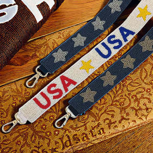 Correa de alta calidad con bordado de cuentas para bolso de mano, bandolera, elegante correa desmontable para bolso, accesorio bohemio para bolso. - Product Image 2