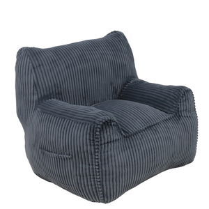 Fauteuil convertible inclinable en velours côtelé de coton, canapé-lit une place avec mousse compressée douce, housse amovible facile d'entretien - Product Image 2