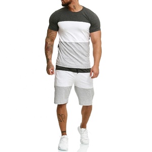 OEM personnalisé grande taille hommes thermique été lavé à l'acide éponge surdimensionné deux pièces décontracté impression ensemble correspondant t-shirt - Product Image 3