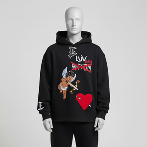 Hoodies pour hommes très demandés, respirants, avec logo personnalisé, 100% coton, style streetwear, effet délavé, couleur et taille personnalisables - Product Image 3