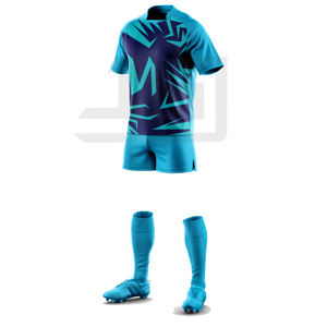Uniforme de rugby personnalisé, broderie 3D, maillot sublimé, short léger, durable, respirant, écologique, coupe-vent - Product Image 2