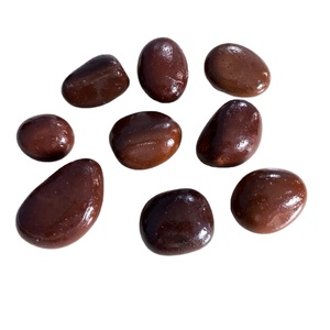 Vente chaude Galets bruns brillants Pierre naturelle Galets naturels Produit décoratif pour hôtels Prix attractif et bon marché - Product Image 1