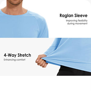 Rashguard personnalisé en gros pour hommes, manches longues, séchage rapide, protection UV, pour le surf, la natation et l'entraînement physique - Product Image 4