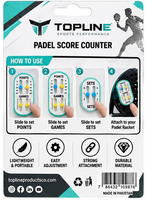 Compteur de points de tennis TOPLINE, suivi des jeux et des sets, en plastique bleu, équipement sportif portable, 1 pièce