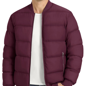 Blouson matelassé en gros personnalisé, épais, à col montant, surdimensionné, à capuche, rembourré en coton, patchwork pour hommes, femmes et enfants - Product Image 1