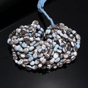 Cuentas Ovaladas Lisas de Ópalo Boulder Azul Natural 8x10mm 9x12mm, Hilo de Cuentas de Ópalo Gema de 16 Pulgadas para Fabricación de Joyas, Precio al por Mayor a Granel - Product Image 2