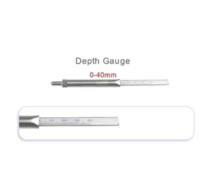 Jauge de mesure de profondeur pour vis orthopédiques chirurgicales, pour une détermination précise de la profondeur de perçage osseux et de la longueur de la vis - Product Image 2
