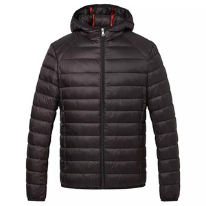 Ultra <b>Lightweight</b> Unisex Hooded Puffer <b>Jacket</b> Winter Waterproof Breathable Plus Size Custom Wholesale Supplier - Product Image 1