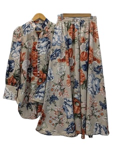 Collection de tenues amples imprimées florales pour femmes : Ensemble haut boutonné et pantalon palazzo taille haute, style haut-bas, vente en gros - Product Image 2