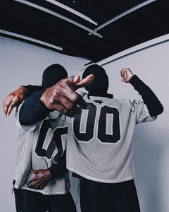 <b>Men's</b> Oversized Mesh Football Jersey Long Sleeve Breathable Sporty Street Style with Number 00 Pattern Print O-Neck High Quality - Product Image 6