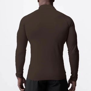 Tops de sport pour hommes à manches longues, coupe-vent, haute qualité, prix raisonnable, logo personnalisé sur mesure, antibactérien, très demandés. - Product Image 3
