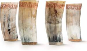 Viking Natural Buffalo Horn Shot Cup Drinking Glasses and Durable Shot Glass <b>Collection</b> Real Horn Mini Shot Glass Handcrafted - Product Image 3