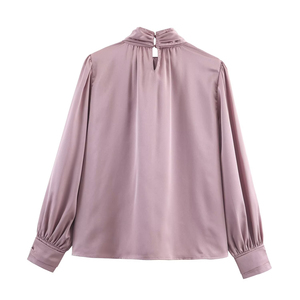 Blusa Casual Moderna para Mujer, Camisa Ligera con Botones, Producción en Masa por Fábrica de Ropa Personalizada - Product Image 2