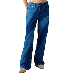 Jean en denim ample à jambe large pour homme, taille mi-haute, décontracté, style streetwear moderne, pour un usage quotidien et tendance - Product Image 5