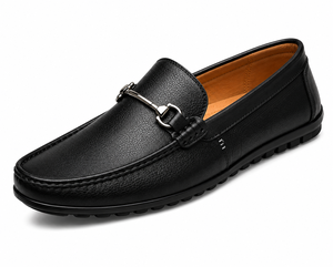 Chaussures décontractées pour hommes en cuir véritable, mocassins à enfiler, coussinets souples, légères, confortables, imperméables, printemps automne - Product Image 4