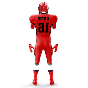 Hot Sale Factory OEM Manufacturer Teamwear Full Body Customized Slim Fit American Football Uniform New Design Solid Color - Product Image 6