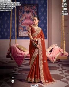 Sari Tradicional Negro Zafiro de Viscosa con Zari, que Absorbe la Humedad, Antiarrugas, para Fiestas y Diwali - Product Image 4