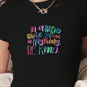 Camiseta corta ajustada de punto con estampado Y2K para mujer de Be Kind - Product Image 3