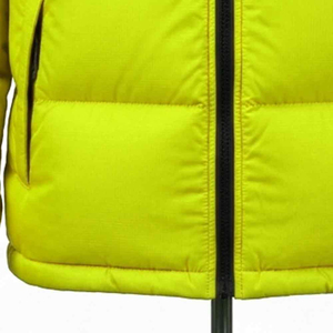 Veste matelassée légère en toile écologique imperméable à col montant coupe ajustée pour homme, en coton teint uni, collection automne-hiver - Product Image 6