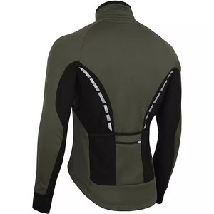 Chaqueta Térmica de Ciclismo para Hombre Geo Brothers Co, Cortavientos, Transpirable, Reflectante, con Capucha - Product Image 3