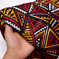 Kain Cetak Lilin Afrika Kain Katun Cetak Kain Ankara Kain Fashion Untuk Gaun Kaftan Pakaian Grosir Ekspor Inggris