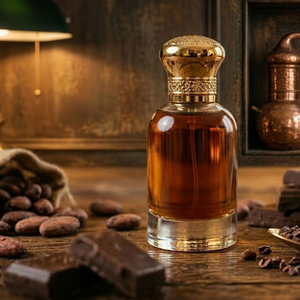 Huile de parfum naturelle au musc chocolaté 100% pure, longue durée, parfum sucré, qualité supérieure, parfumerie Meena pour l'exportation en gros - Product Image 1