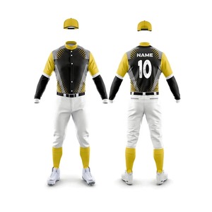 Hot Selling Men's High Quality Breathable Sportswear <b>Baseball</b> Uniform Set Wholesale Price Adults' Base <b>Ball</b> Uniform - Product Image 2