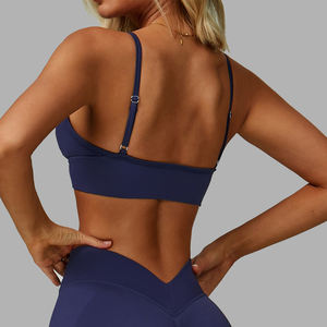 เสื้อชั้นในโยคะแบบเซ็กซี่คอลึก ทรงวี สำหรับออกกำลังกาย ฟิตเนส วิ่ง ออกกำลังกาย ระบายอากาศได้ดี เหมาะสำหรับผู้หญิง - Product Image 5