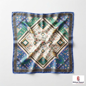 Wholesale Custom Printed Short <b>Scarf</b> Fabric High Quality OEM ODM White Label Textile Manufacturer Fashion Accessories Export - Product Image 2